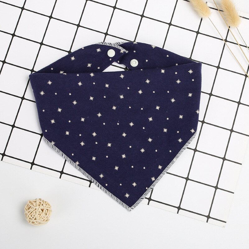 1 stuk cartoon baby katoenen speeksel handdoek baby eet slabbetje dubbele ademende baby driehoek sjaal slabbetjes baby: 2