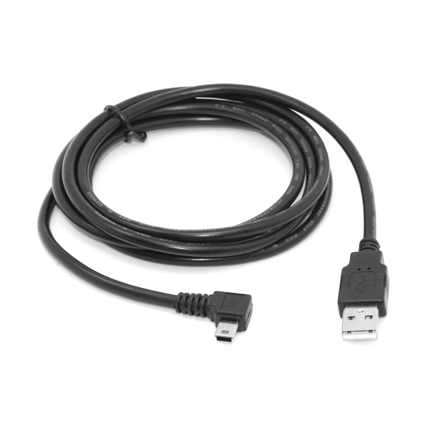 Chenyang USB 2.0 Male to Mini USB B Type 5pin Male Right Angled 90 Degree Data Cable 6ft 1.8m