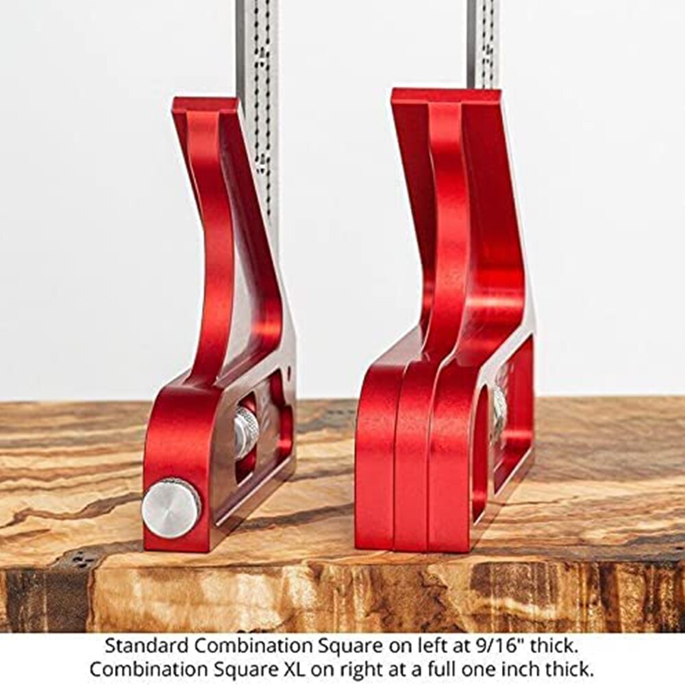 Stainless steel adjustable combination square ruler, woodworking corner high-precision woodworking angle measurement tool.