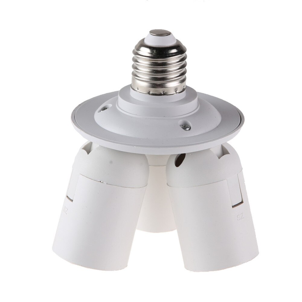 E27 Lampeholder adapter 3 i 1 / 4 i 1 - splitter til Softboks - 110V-240V