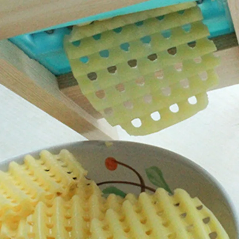 Frites rist rustfritt potet rist stål potet kjøkken tre hjem chip strimle potet grønnsak fransk gadget kutter rivjern slicer