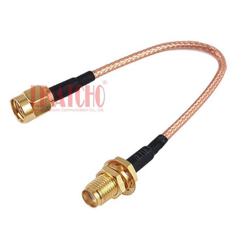 10cm small RG316 pigtail cable SMA female to SMA male jumper cable