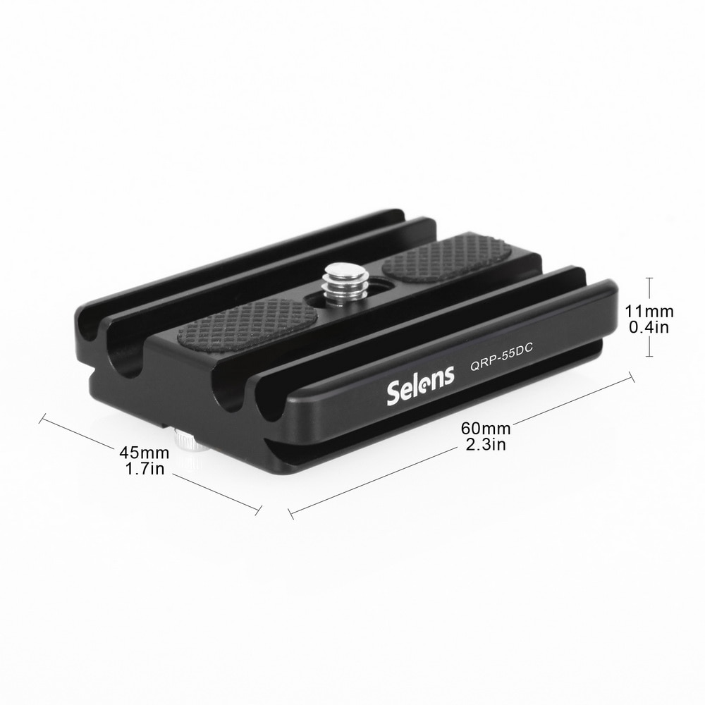 Selens aluminium tether lock qr quick release plate kamera kabelklemme adapter aluminiumslegering