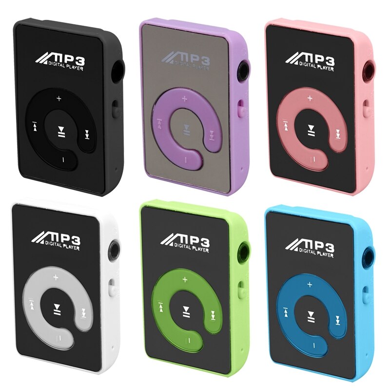 Mini Clip a specchio USB Digital Mp3 Music Player supporto 8GB SD TF Card