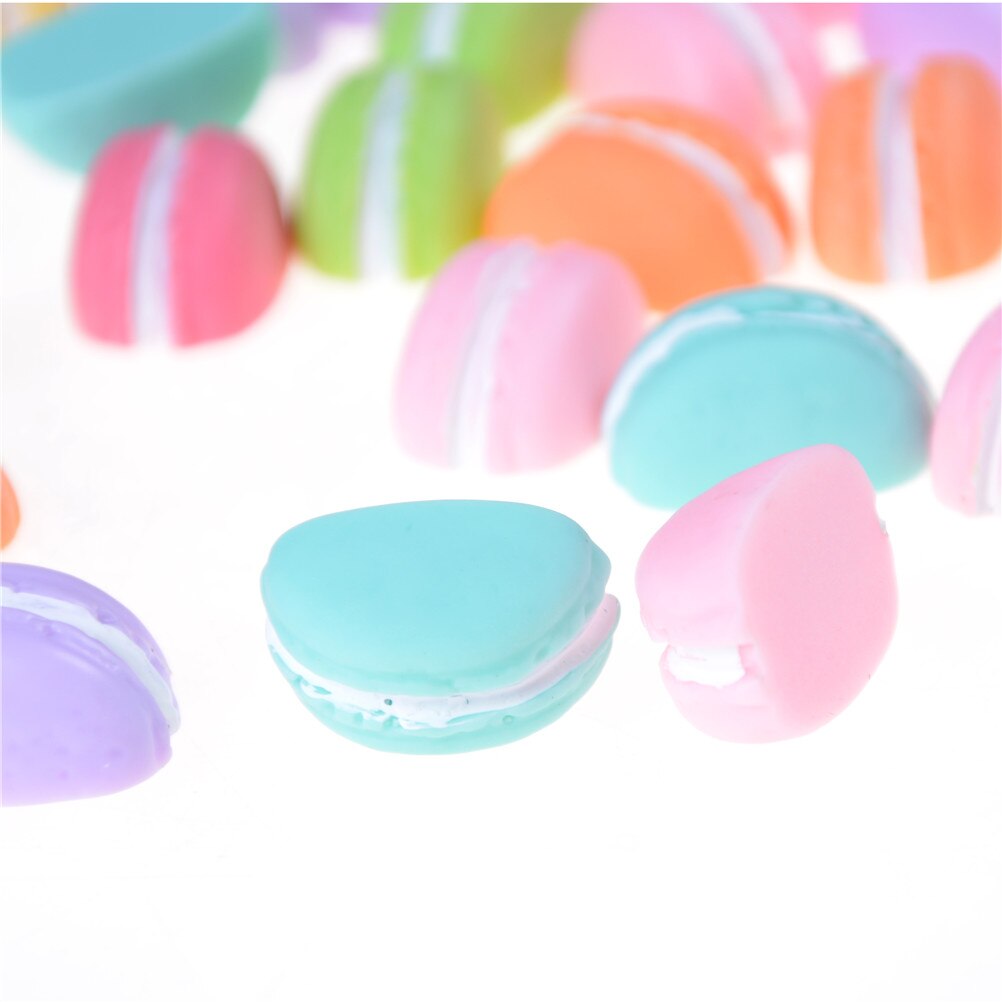 5pcs Mini Dollhouse Macarons Fairy Ornament Simulation Decor