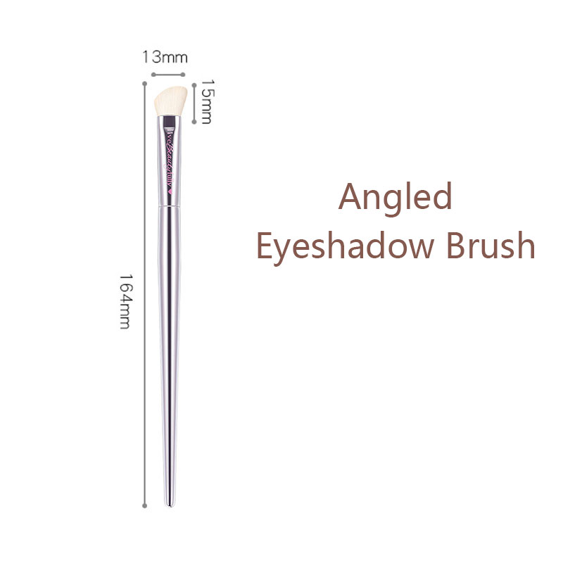 Argent pinceaux de maquillage entièrement fonctionnels de fond de teint poudre fard à joues surbrillance fard à paupières pinceaux de maquillage pour sourcils plats: Or