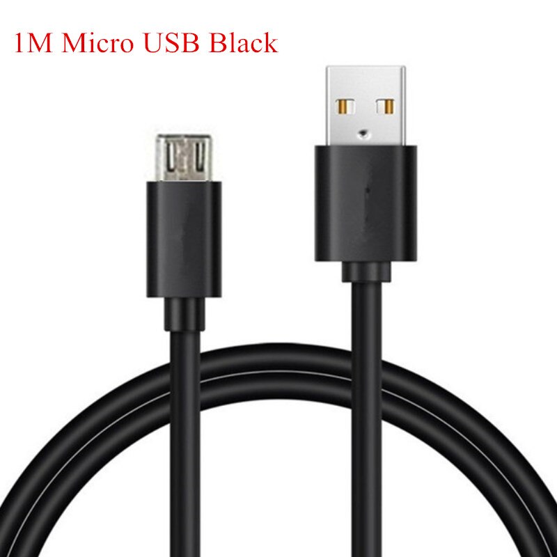 Micro USB charger For Samsung Galaxy J4 J6 A6 Plus A7 J7 J3 J8 A2 Pro S6 S7 Edge Note 5 A3 A5 J5 Travel charging cable: black cable