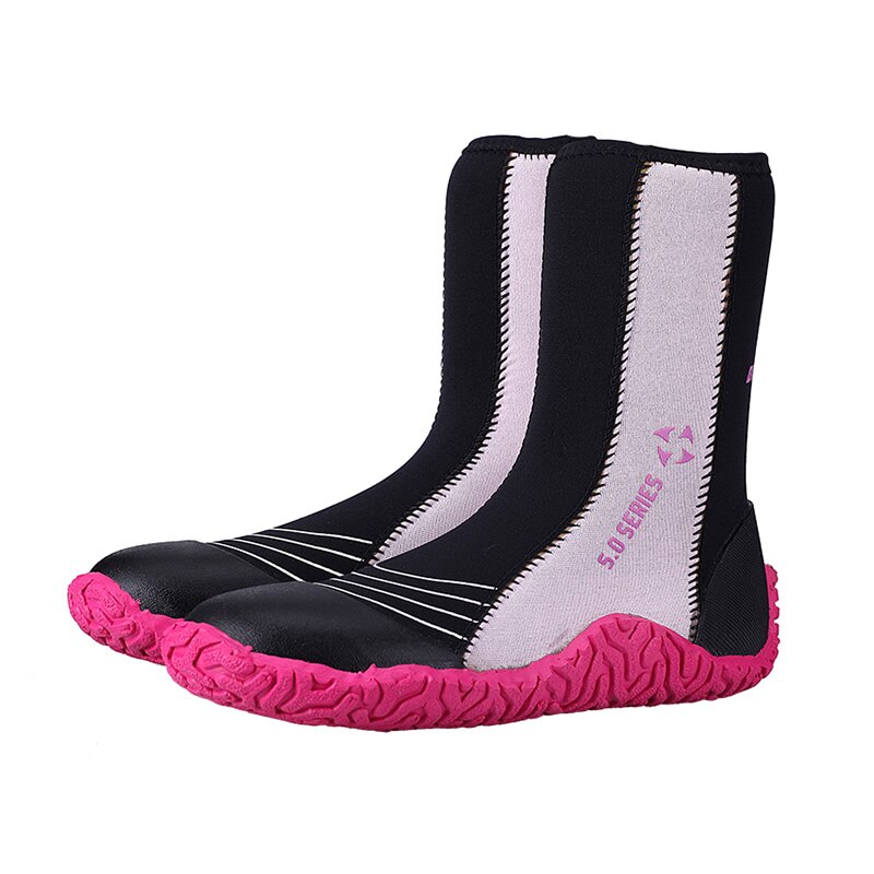 Waterdichte 5mm neopreen hoge vulkanisatie duiklaarzen koudebestendig antislip watervaste schoenen zwemvliezen