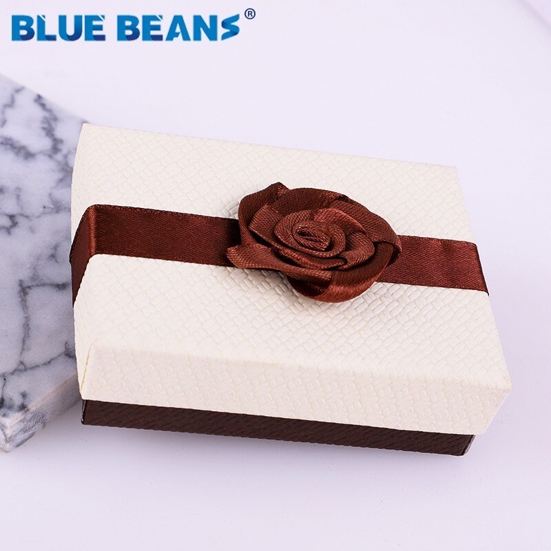 Boxes Square jewelry organizer shape box Engagement Ring For Earrings Necklace Bracelet Display Holder rose flower gold: 9x7x3cm 1