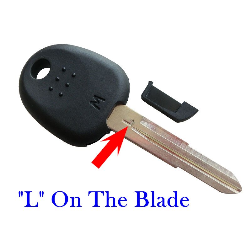 Transponder Sleutel Shell voor Hyundai Accent Coupe Getz H-1 Elantra Excel Getz Lavita TiburonTucson Verna Links Blade Autosleutel: L On The Blade
