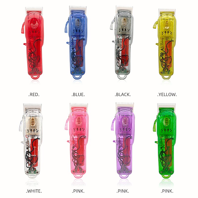 8 pièces/ensemble 8 couleurs Transparent Modification électrique tondeuse combinaison électrique tondeuse ensemble de coquille pour WAHL 8148/8591 G0923