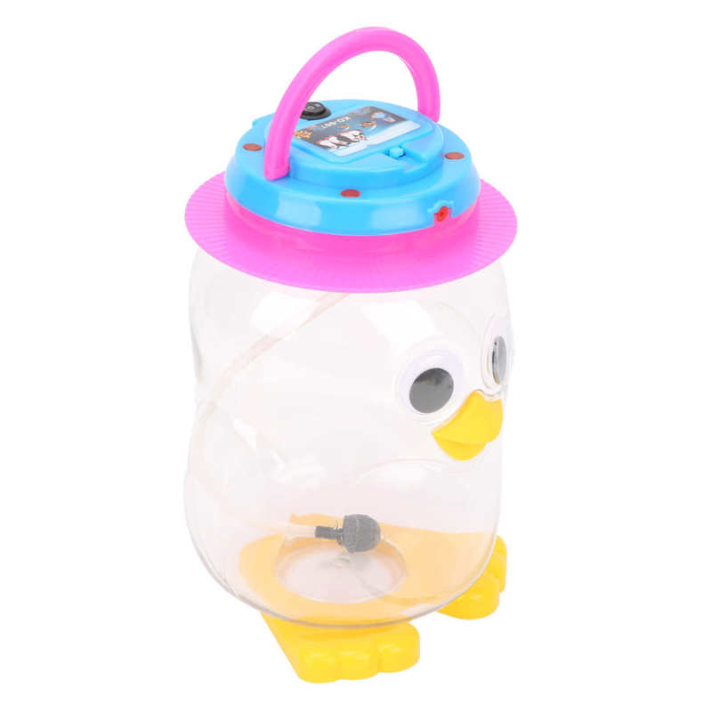 Plastic Fish Tank Kit Transparent Plastic Cartoon Fish Tank Kit with USB Cable for Fish Culture for Children