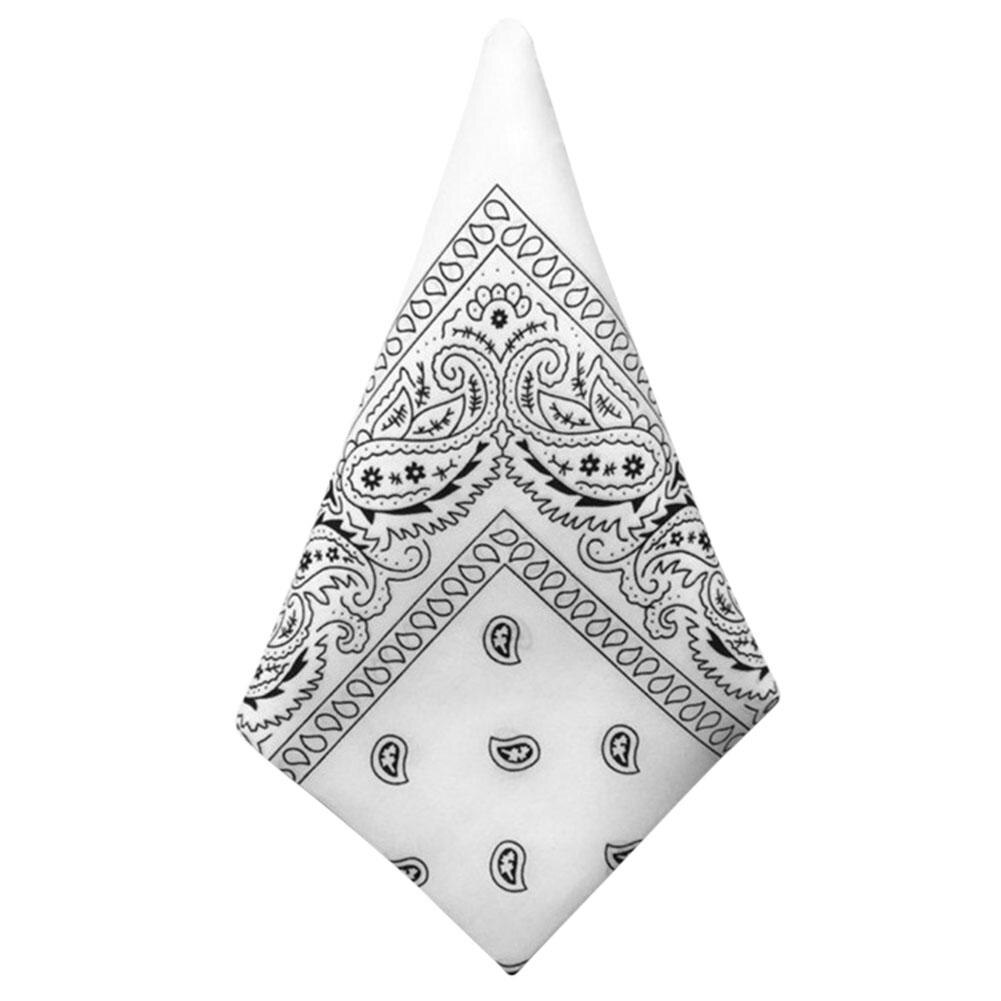 Vrouwen Haaraccessoires Linnen Bandana Sjaal Vierkante Vrouwelijke Bandana Hoofddeksels Rock Cool Meisjes Multi Hoofdbanden: WHITE
