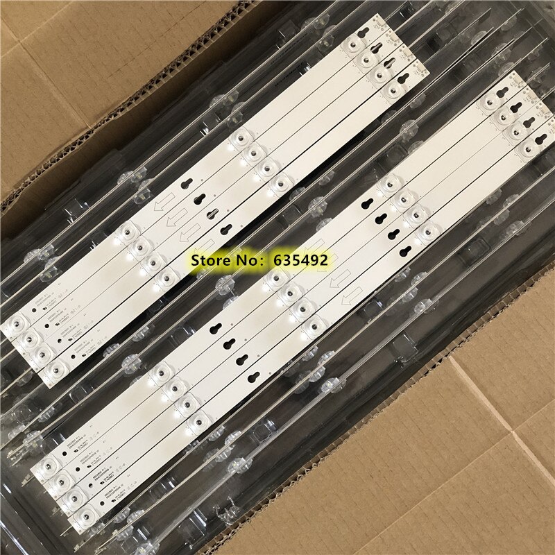 100% nova 8pcs/kit LED strip para THOMSON 55 TV 55UD6216 55UD6236 55UD6206 55UC6336 55UC6416 55UD6216 55UD6236 55UC6426