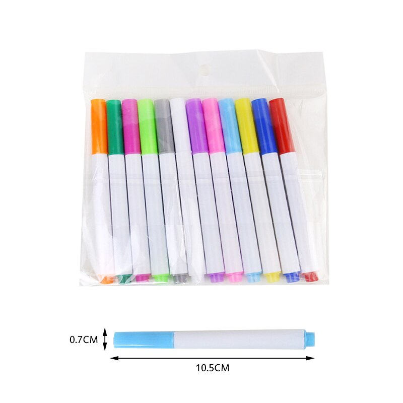 Liquid Chalk Markers Erasable Chalkboard Pen for Blackboard or Glass (12 Colors in one pack)