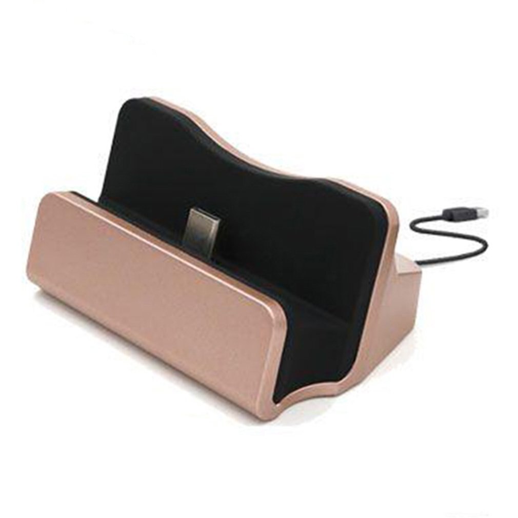 USB Kabel synchronisieren Wiege Ladegerät Basis Ladung Dock Bahnhof Für Android Für Typ-C Stehen Halfter Ladestation Dock Bahnhof: Pro Typ-C Rosa