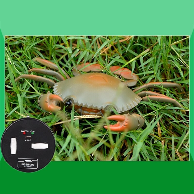 Highly Simulate Shape Infrared Remote Control Crab Delicate Skin Texture Simulation Walking Rechargeable Battery Portable RC Toy