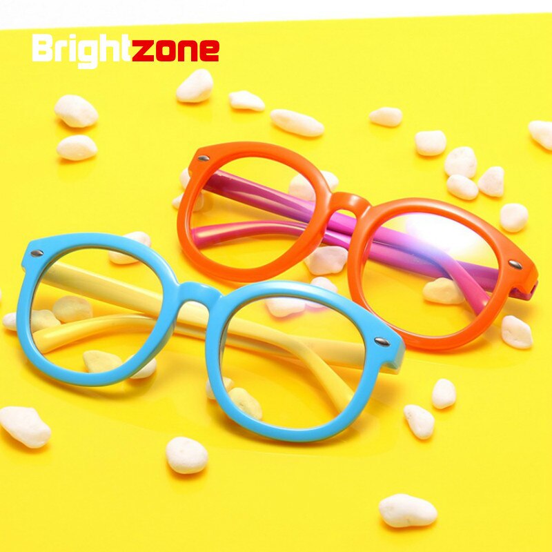 Brightzone Anti Blue Ray Radiation Glasses Boy Girl Myopia Computer Lovely Spectacles Children Frame Kids Student Clear Optical