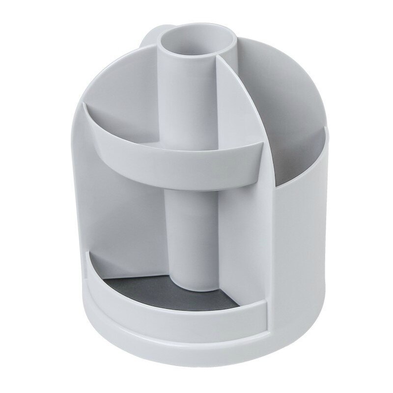 Plastic Bureau Organizer Desktop Pen Potlood Holder Make Storage Tray Make-Up Borstel Container Studenten School Stationair: Gray