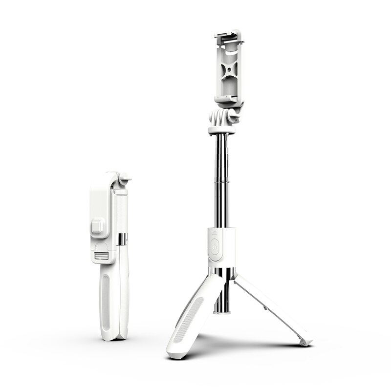 -multifunktionaler kabelloser bluetooth-selfie-stick, tragbarer handyhalter, ausziehbares mini-stativ für ios- und android-smartphones