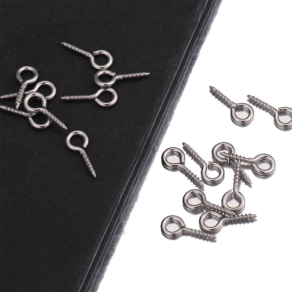 100Pcs Lot Rvs Tiny Mini Schroef Eye Pins Eyepins Haken Schroefdraad Oogjes Sluitingen Voor Diy Kralen Sieraden Maken