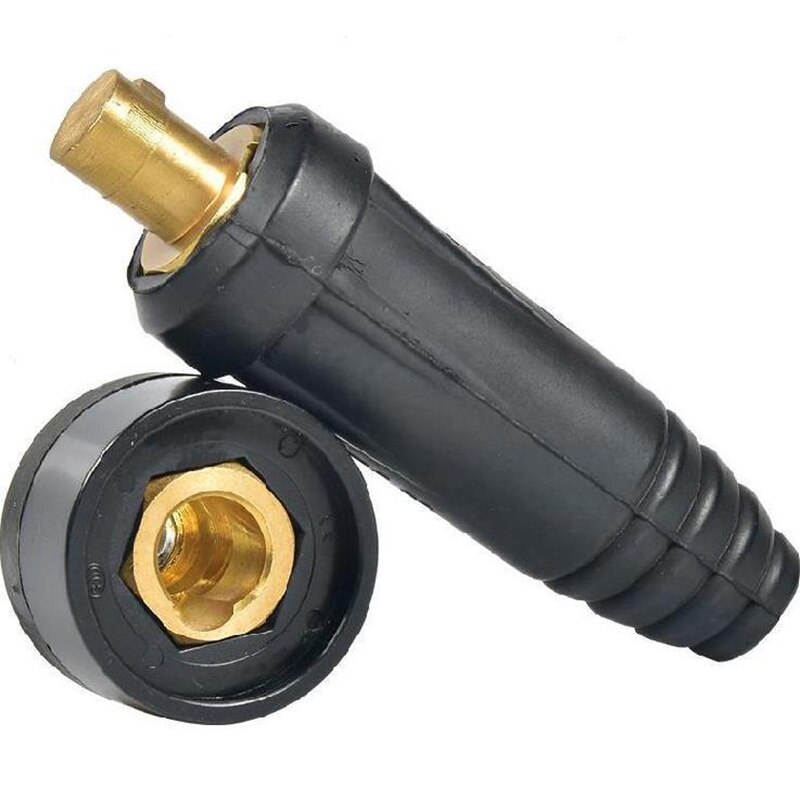 Europe Welding Machine Quick Fitting Female Male Cable Connector Socket Plug Adaptor DKJ 10-25 35-50 50-70 Cable Connector