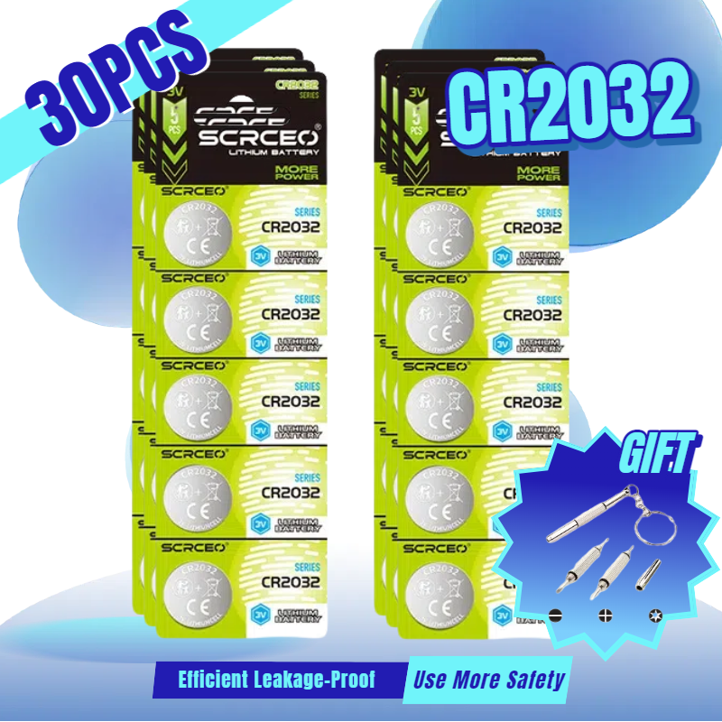Bateria de lítio cr2032 3v dl2032 ecr2032 cr 2032, célula de botão para relógio, calculadora de brinquedo, carro, chave de controle remoto, eletrônica: green