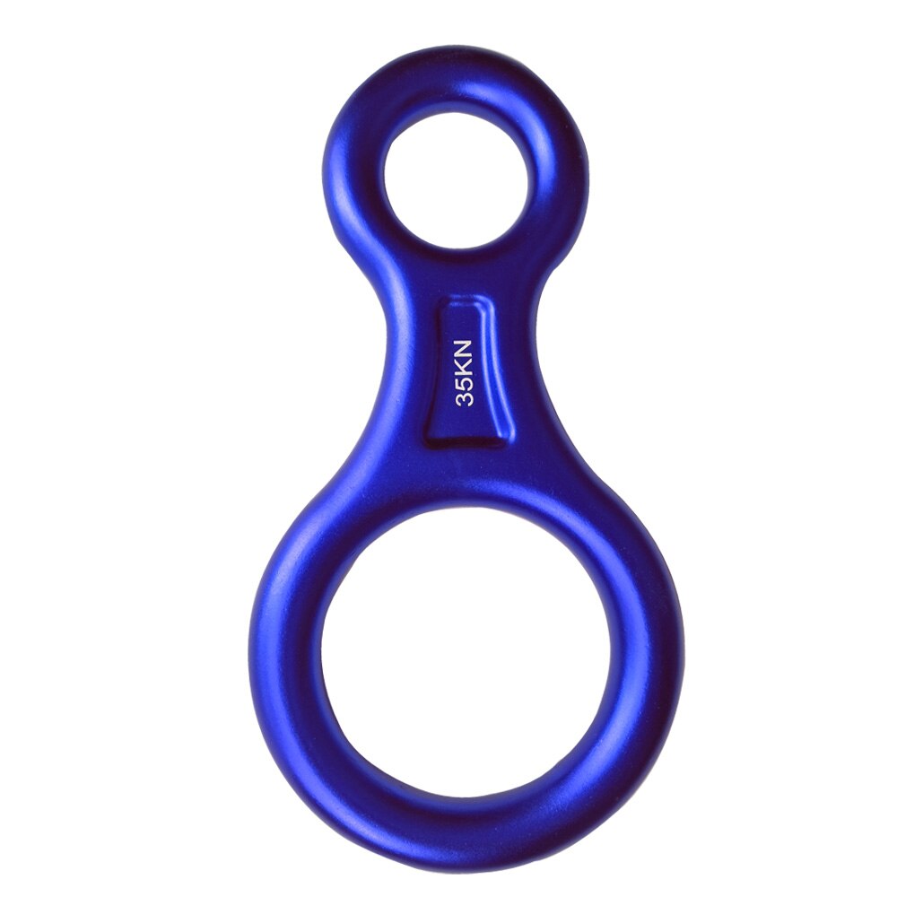Boneco de montanhismo 35kn, equipamento de escalada para montar, equipamento de resgate, placa de aparelho para montanhamento: Azul