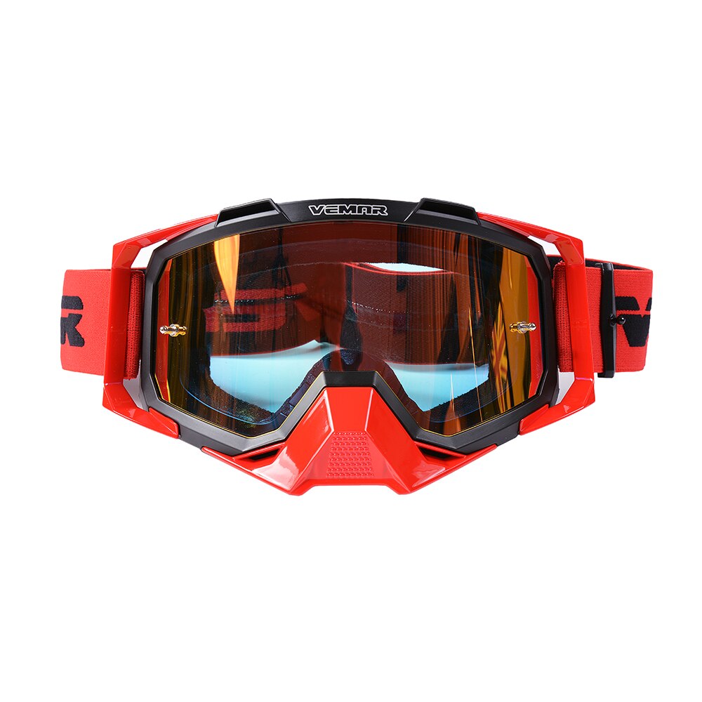 Motocross Goggles Moto Glasses Outdoor Sport Cycling Dirt-Bike Off-Road Sun Glasses MX ATV Men Motorcycle Helmet Goggles: Black Red