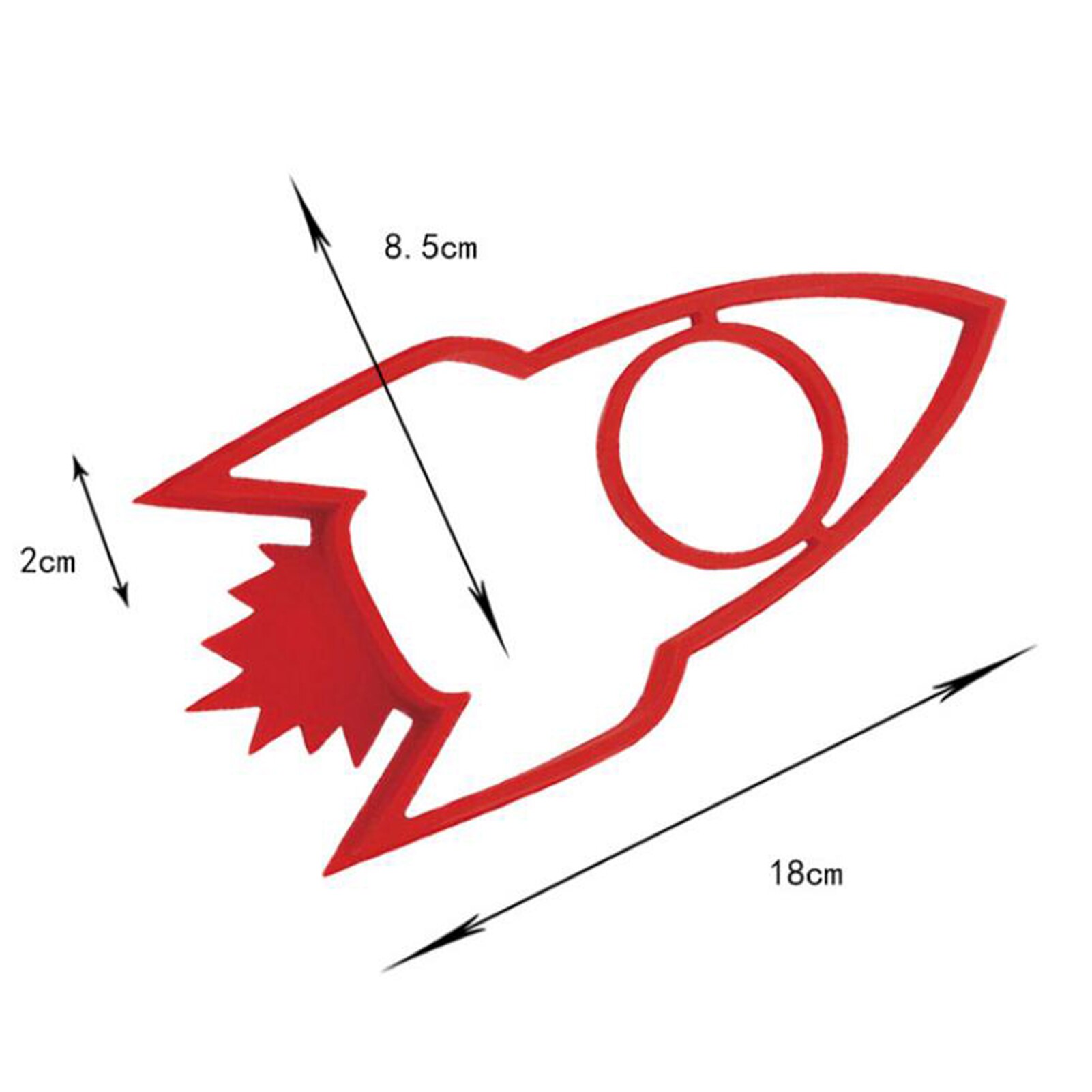 Raketvormige siliconen bakvorm voor eieren, cake, pannenkoeken, ring, keukengereedschap