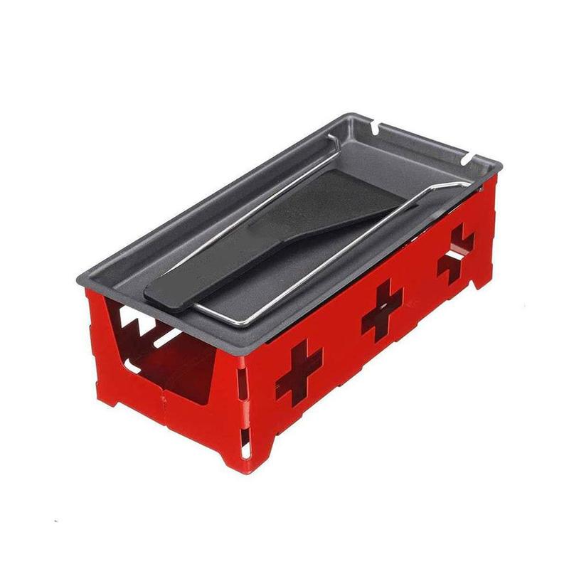 Grill fromage appareil à Raclette anti-adhésif Griller Mini BBQ plateau à fromage cuit four à fromage fer à repasser fondeur à fromage plateau cuisine: D