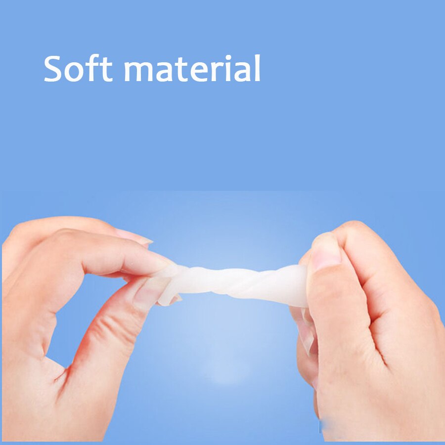 Sumifun 20Pcs/Bag 20cm Toe Separator Long Silicone Corn Set Corn Cover Hallux Valgus Opening Trimmer Toe Protector D0287