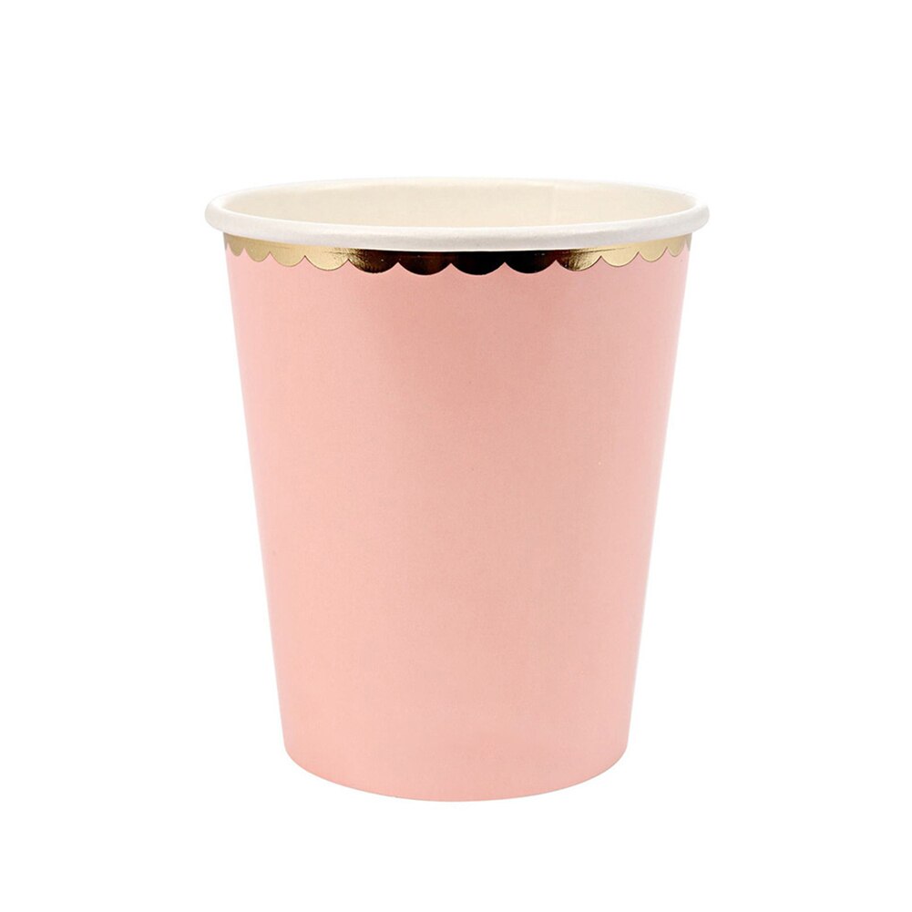 Met servet wegwerpbordset feestdagen papier bruiloft feest eetkamer diner servies bekers salade buiten picknick verjaardag