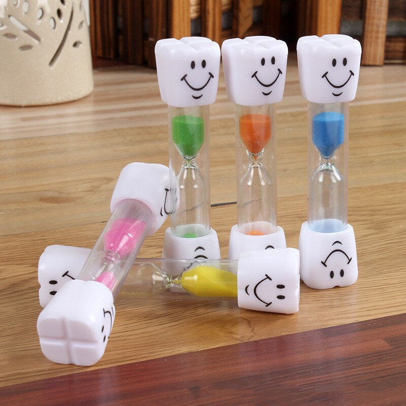 Children Kids Hourglass Toothbrush Timer 3 Minute Smiling Face For Cooking Sandy Clock Brushing-Teeth Sands Timer Sandglass