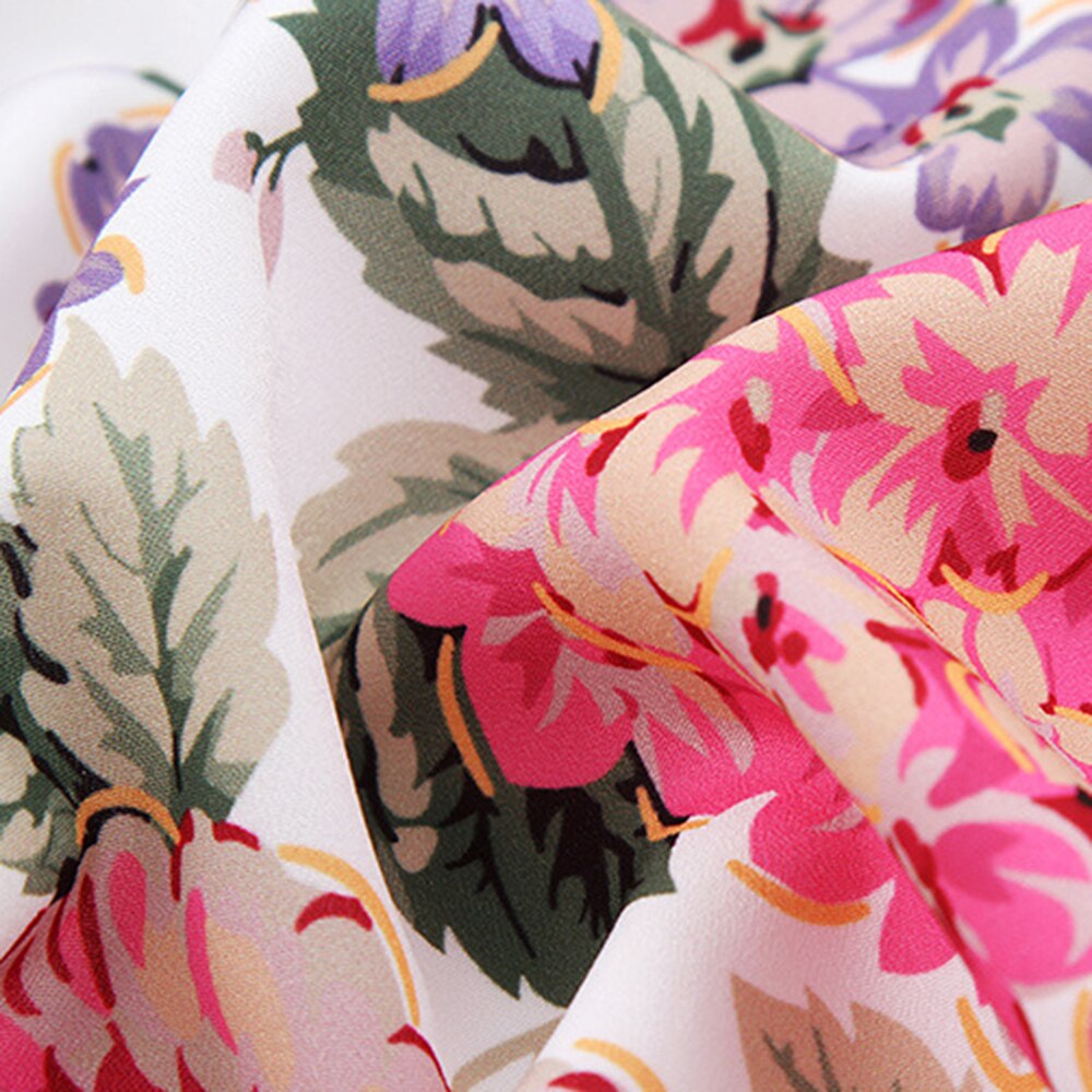Vestidos de mujer hechos a mano DIY, falda de algodón, telas Vintage, tela de retales, estampado de flores, patrón de tela de algodón, 1M * 1,5 M