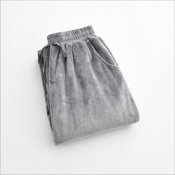 Fdfklak Thuis Broek Voor Vrouwen Winter Flanellen Pyjama Broek Vrouwen Pyjamabroek Lounge Wear Dames Slapen Broek M-XXL: gray man / L