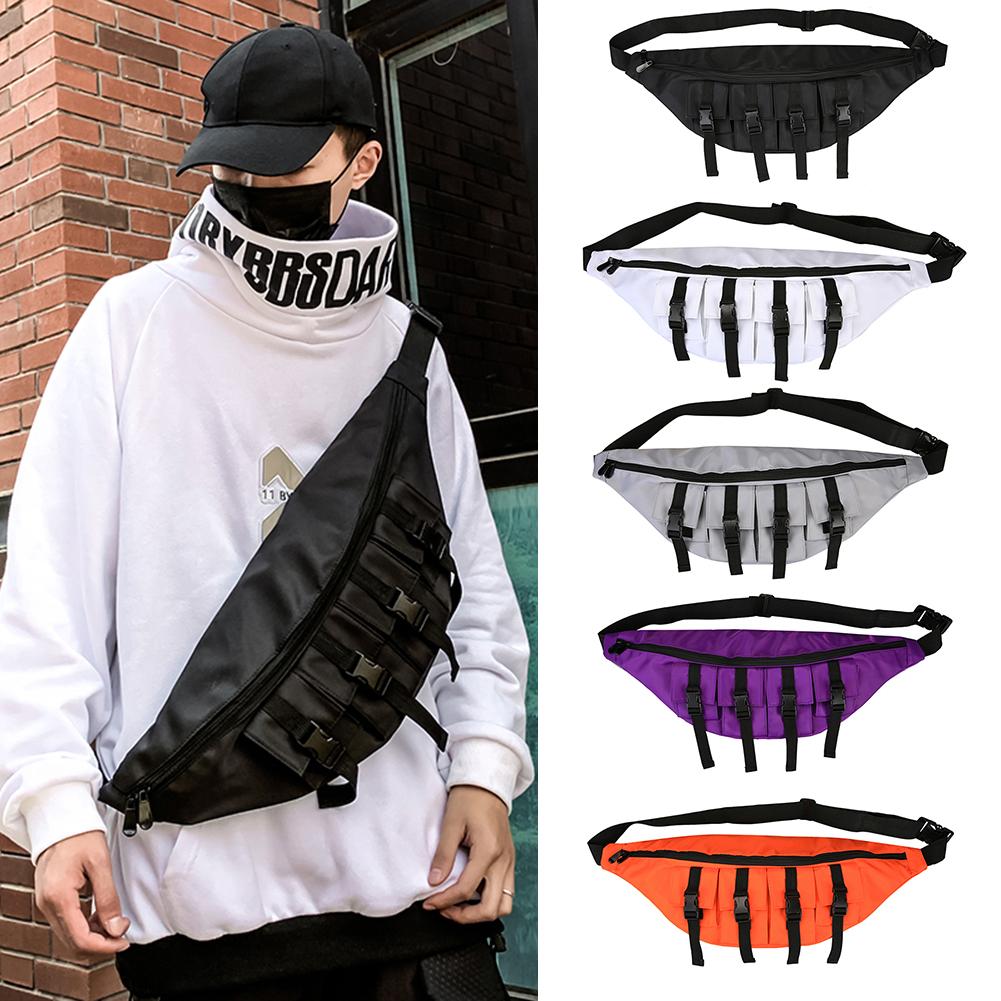 Multi-tasche Fanny Hip Hop Taille Brust Taschen Multi-funktion Oxford Tuch Gürtel Geldbörse Unisex Schulter Crossbody packs