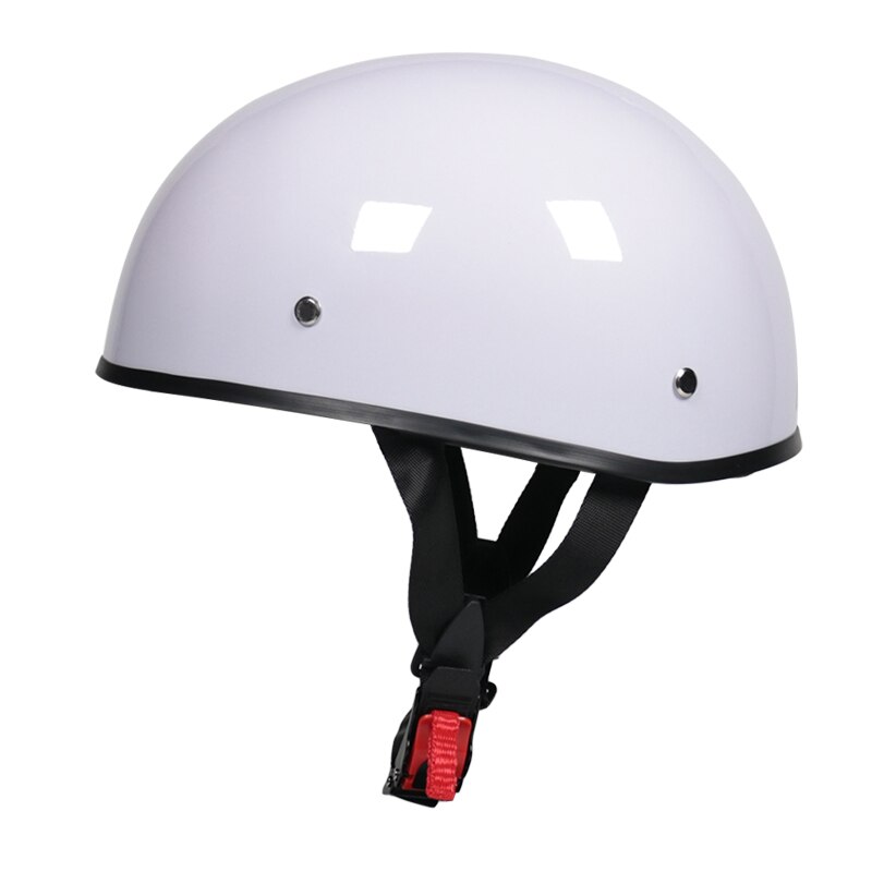Half Face Vintage Motorcycle Helmet Retro German Kask,Cafe Racer,Scooter,Cruiser,Chopper,Matte black,EPS lining,DOT approved