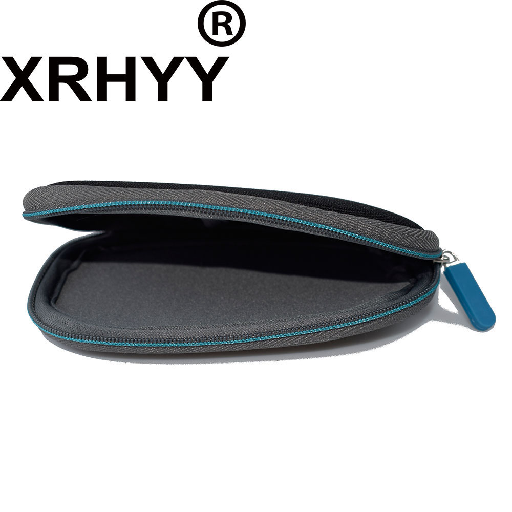 XRHYY Zipper Carry Case Storage Cover Bag Pouch For Bose QC20 QC 20 QC20i QC 20i QuietComfort 20 Headphones -Black