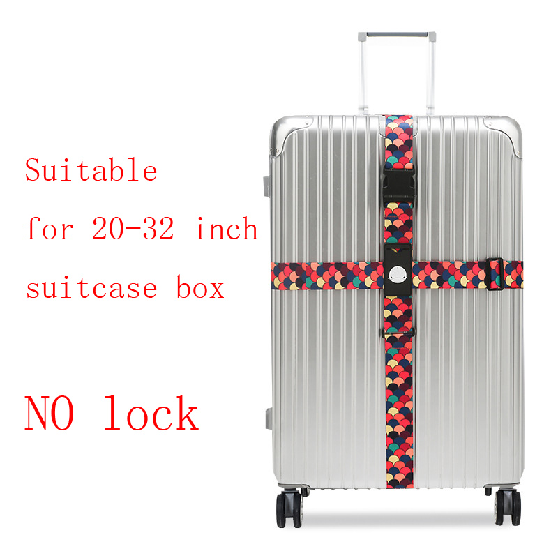 The Luggage rope Cross belt adjustable Travel Suitcase band Luggage elasticity Straps travel accessorie Suitcase box Straps: NO lock H2