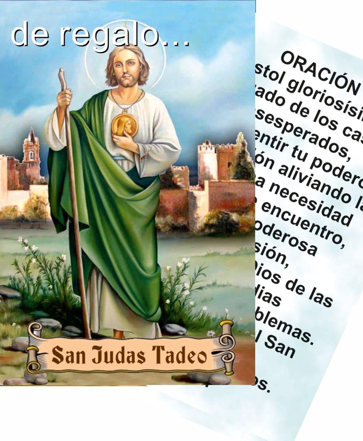 Figura San Expedito 16 cms. Pintada a Mano, con túnica de Tela Tipo Terciopelo. De un Colgante Cruz y estampa de San Expe