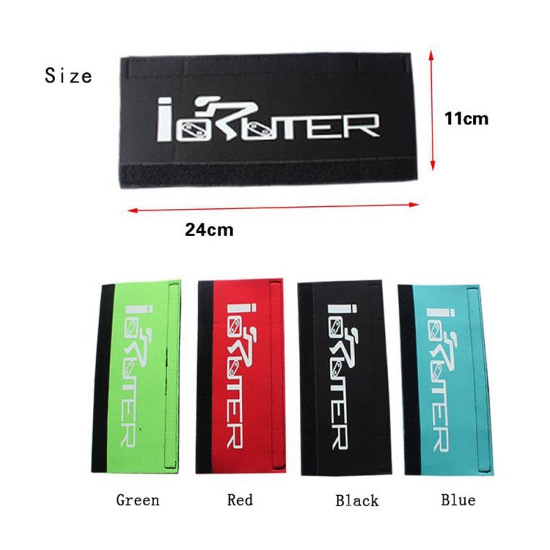 2 Protège-chaîne De Vélo Universels - Neoprène Noir - Protection Cadre Arrière - 21x10cm
