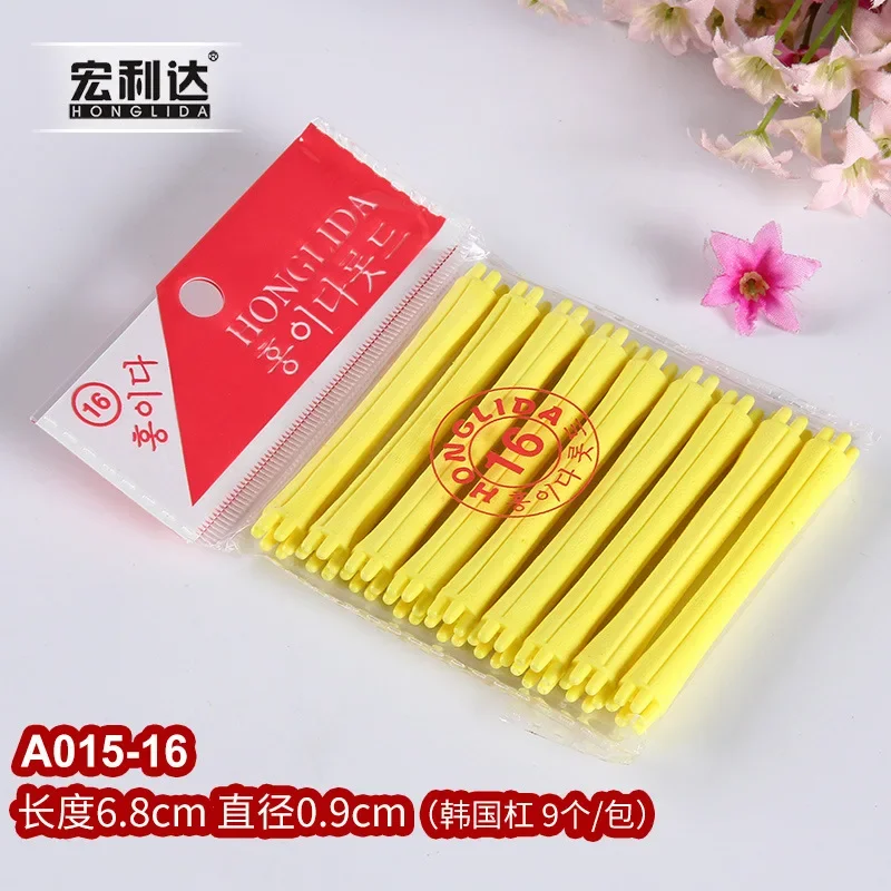 Би weeди tiges de permanente de cheveux tiges de vague froide tiges de permanente en plastique rouleaux de friser de cheveux bigoudis peigne en queue de pied en acier bigoudi sans chaleur: green