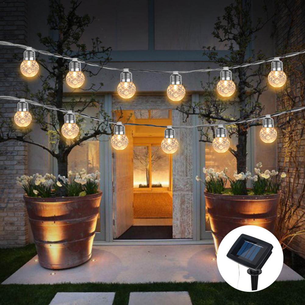 Solar Boloon Lamp LED String Licht Kerst Kerstverlichting Outdoor Waterdichte Garland Garden Park Decoratie