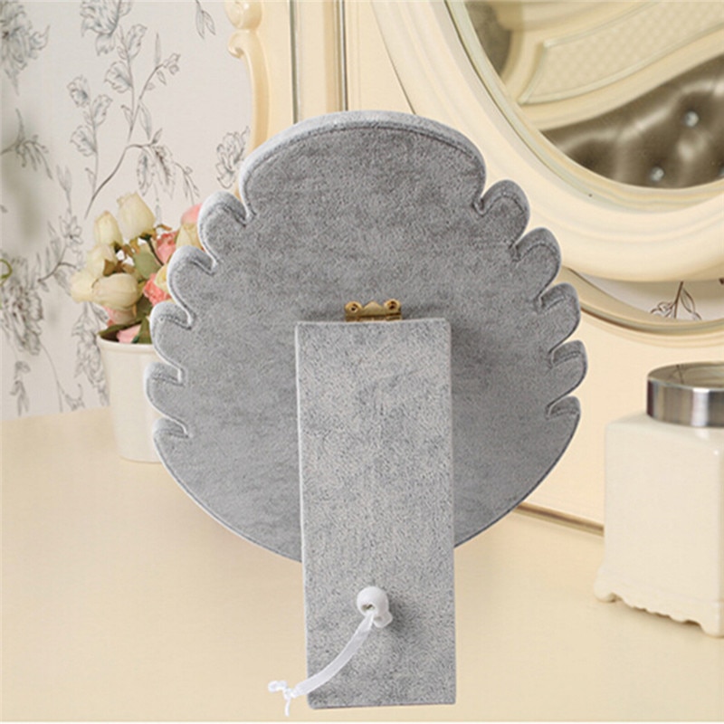 1pc Multi-functional Necklace Jewelry Pendant Chain Display Holder Stand Velvet Easel Organizer Rack Women Jewelery Storage