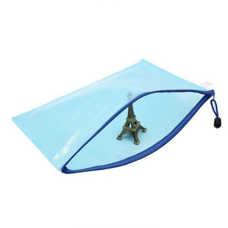 10 Pieces/Lot A3/A4/A5/A6/B4/B5 Transparent Document Storage Bag Pen Bag PVC Waterproof Zipper File Bags For Office Metting