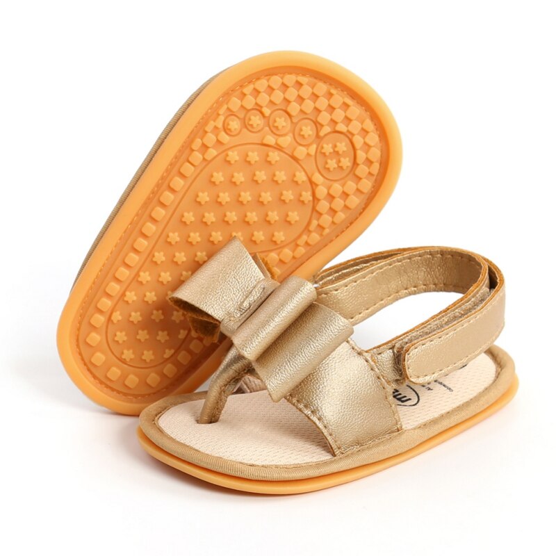 Bobora verão infantil do bebê meninas sandálias sapatos grande arco princesa sapatos casuais único bebê meninas sapatos: J / 13-18 meses
