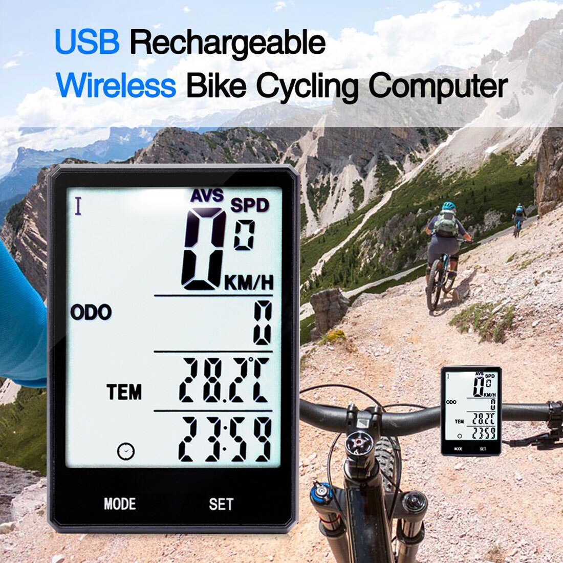 Wasserdichte Fahrrad Computer Mit Hintergrundbeleu... – Grandado