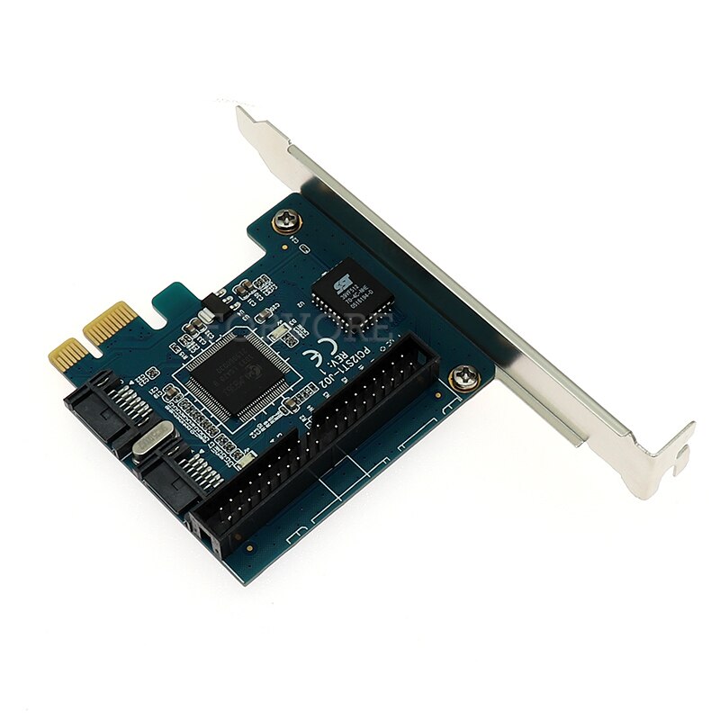 PCI-e to IDE &amp; 2 ports SATA 7pin Controller Card Chipset Jmicron JMB363