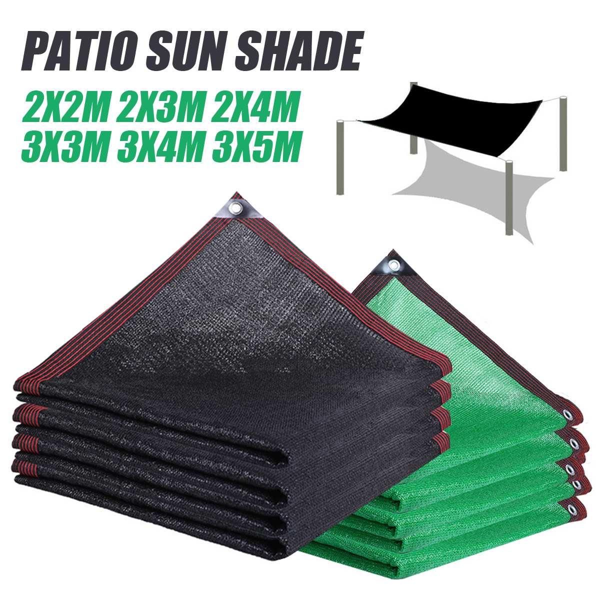 PE Sunshade Net Anti-UV 95% Shading Rate Outdoor Garden Sunscreen Sunblock Shade Cloth Net Plant Greenhouse Car Cover